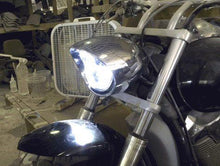 Load image into Gallery viewer, Honda VTX 1300 / 1800 C / R / S - 5 3/4&quot; DAYMAKER Halo Chrome HID LED Light Bulb Headlight Motorcycle 5.75&quot; Mount